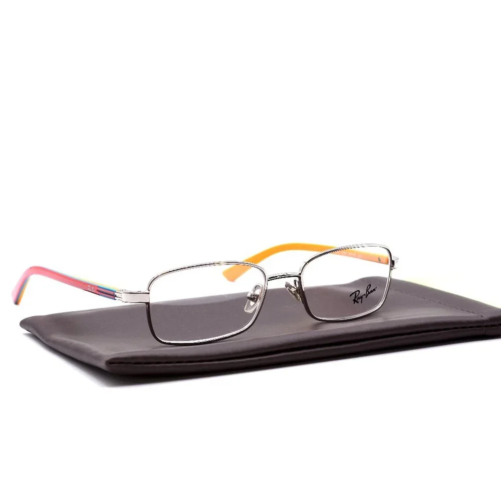 RAY-BAN JUNIOR RB1037 4022 SILVER PINK AUTHENTIC EYEGLASSES FRAME